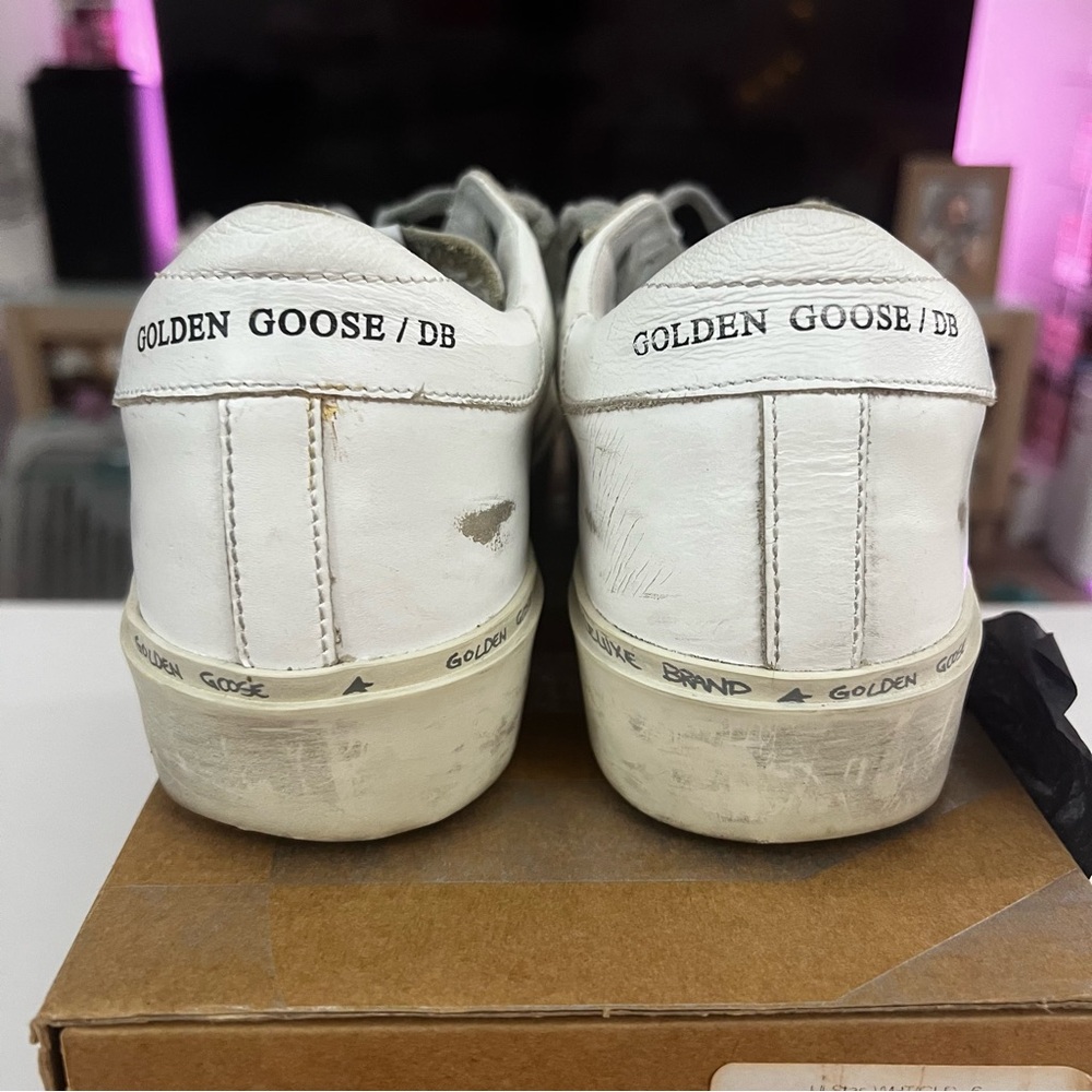 Golden Goose Hi-Star with Metallic Gold Star - Picture 3 of 10